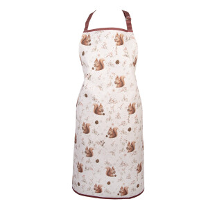 Sort bucatarie Veverite bumbac bej maro 70x85 cm