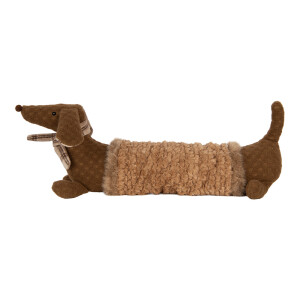 Figurina Catelus textil maro 58x20x21 cm