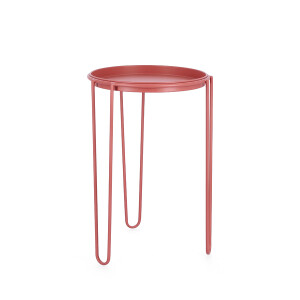 Suport ghiveci flori otel rosu Madelyn 33.5x50 cm