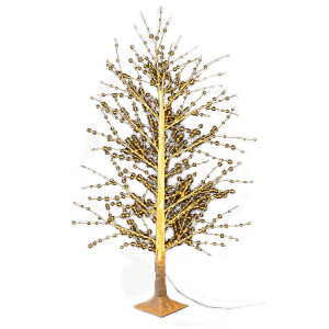 Copac decorativ alb cu leduri Ø 97x180 cm