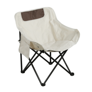 Scaun camping bej negru Urao 16x16x65 cm