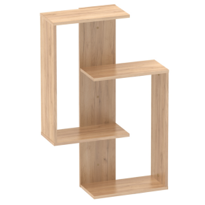 Polita suspendata stejar craft auriu Valpa 65x22x100 cm