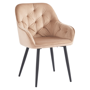 Fotoliu textil maro metal negru Verio 58.5x62x81 cm