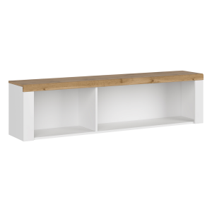 Raft suspendat alb stejar wotan Vilgo 156x30.5x40 cm