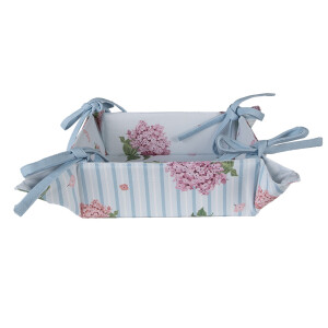 Cos paine bumbac multicolor Hortensii 35x35x8 cm