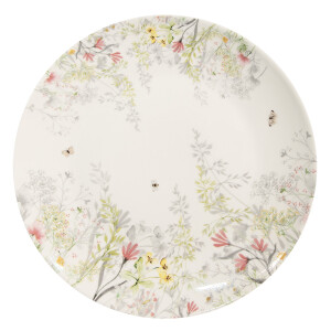 Set 6 farfurii portelan multicolor Botanic 20x2 cm