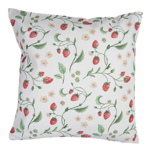 Fata perna bumbac multicolor Capsuni 40x40 cm