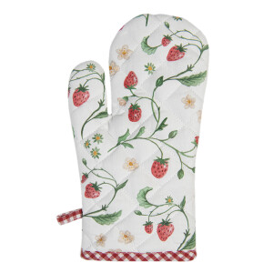 Manusa termica bucatarie bumbac multicolor Capsuni 18x30 cm
