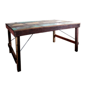 Masa pliabila lemn masiv multicolor  180 x 90 x 80 cm