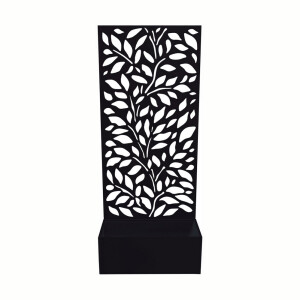 Jardiniera flori fier negru 50 x 22 x 120 cm
