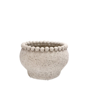 Ghiveci flori ciment gri 24,5 x 16,5 cm