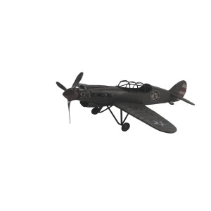 Macheta avion fier multicolor 31 x 32,5 x 11,5 cm