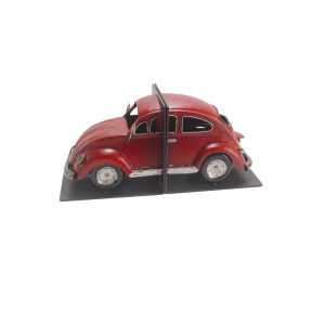 Set 2 suporturi carti Masinuta retro metal multicolor 16 x 14 x 14,5 cm