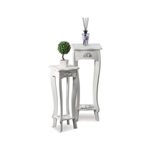 Set 2 masute lemn 24 x 24 x 62,5, 30 x 30 x 78 cm