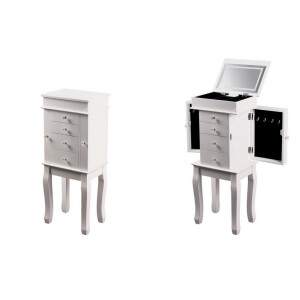 Comoda cu suport bijuterii, oglinda 33 x 24 x 83 cm