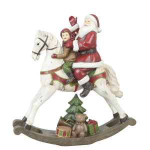 Figurina Craciun polirasina multicolora 29x10x30 cm