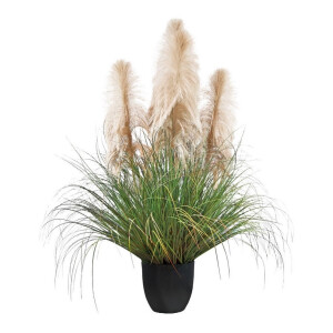 Pampas artificial in ghiveci 22 x 122 cm