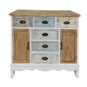 Comoda lemn multicolor  101 x 35 x 85 cm