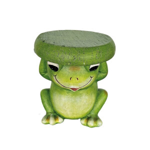 Masuta, suport ghiveci flori magnezie multicolora Broscuta 30 x 34 cm