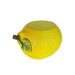 Masuta, suport ghiveci flori magnezie galbena verde Lamaie 45 x 32 x 26 cm