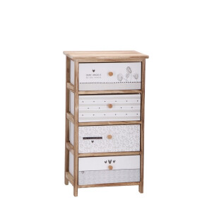 Comoda lemn multicolor Nehara 40 x 29 x 73 cm