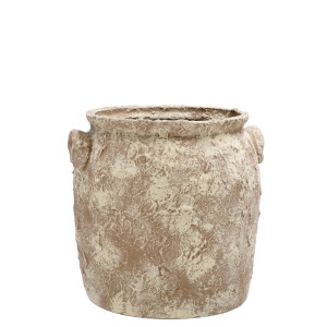 Ghiveci flori ceramica maro  23,5 x 23 cm