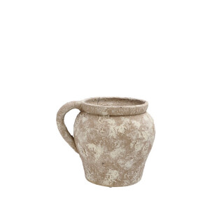 Ghiveci flori ceramica maro 26 x 21 cm