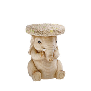 Masuta, suport ghiveci flori magnezie bej Elefantel 26 x 36 cm