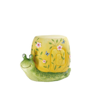 Masuta, suport ghiveci flori magnezie multicolora Melc  38 x 30 cm