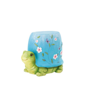 Masuta, suport ghiveci flori magnezie multicolora Broasca Testoasa 39 x 30 cm