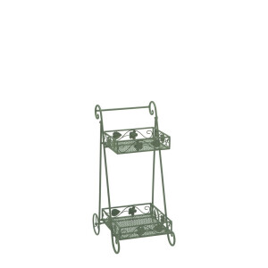 Raft pardoseala fier verde 42 x 38 x 77 cm