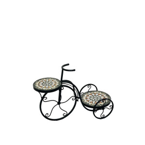 Suport ghivece flori tip Bicicleta fier ceramica 62,5 x 26,5 x 43 cm
