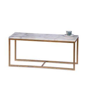 Masuta marmura fier auriu 58 x 38 x 34 cm