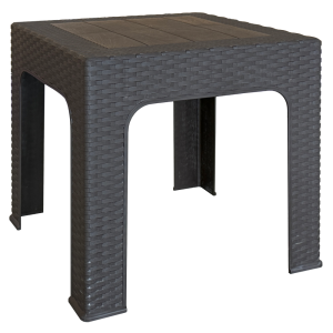 Masuta gradina plastic maro, Zama 42x42x42 cm