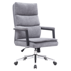 Scaun birou gri crom Zavier 65x72x104/110 cm
