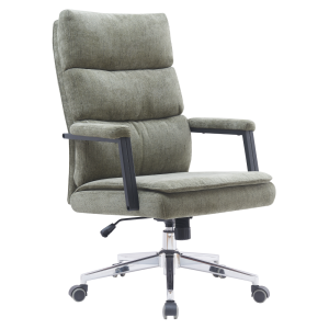 Scaun birou verde crom Zavier 65x72x104/110 cm