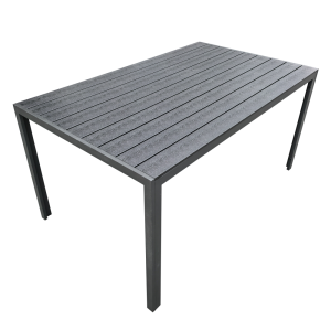 Masa gradina, terasa aluminiu gri Zinan 150x90x74 cm