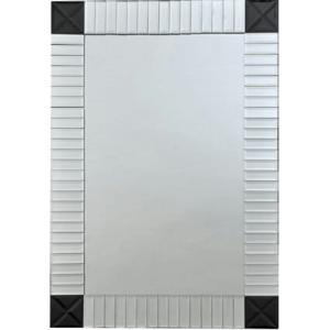 Oglinda perete argintiu negru Elisson 60x90 cm
