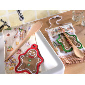 Set ustensile bucatarie Craciun 38 x 64 H, 14 x 18 H, 30 H