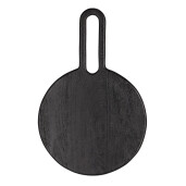 Decoratiune perete lemn mango negru Eliot 40x60x1.75 cm