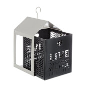 Felinar suspendabil metal alb negru 15x15x26 cm