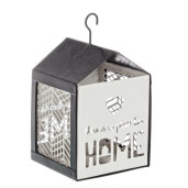 Felinar suspendabil metal alb negru 11x11x20 cm