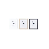Set 3 rame foto perete Ylva 28x1,5x34h