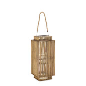 Set 2 felinare bambus natur Turks 23x23x52h