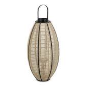 Felinar natur negru Hamir Ø40x79h