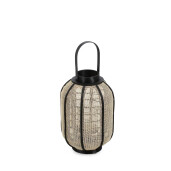 Felinar natur negru Hamir Ø25x37,5h