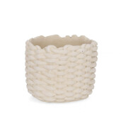 Ghiveci flori ciment ivoire Serafim Ø20,5x17,5h