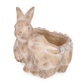 Ghiveci flori ceramica maro Iepurasi 30x30x30h