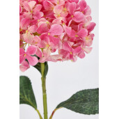 Set 12 Hortensii artificiale roz verzi 30x25x67 cm