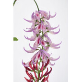 Set 6 flori artificiale violet verzi Macuna 142h